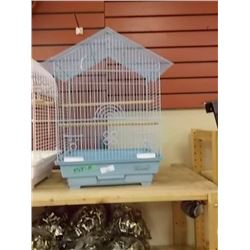 NEW BIRD CAGE - 355 - H - BLUE - 14"  X 12" X 20" H