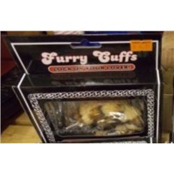 NEW FURRY HANDCUFFS - WITH QUICK RELEASE SAFETY - LEOPARD