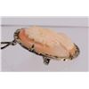 Image 2 : Vintage Shell Cameo Brooch/Pendant, stamped 800, 1 1/8" x 7/8"