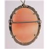 Image 3 : Vintage Shell Cameo Brooch/Pendant, stamped 800, 1 1/8" x 7/8"