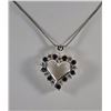 Image 2 : Sterling Silver Heart Necklace and chain,