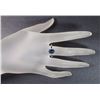 Image 5 : CLASSIC PRINCESS DIANA STYLE RING, FANTASTIC OVAL CUT LAB SAPPHIRE CENTER