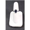 Image 6 : CLASSIC PRINCESS DIANA STYLE RING, FANTASTIC OVAL CUT LAB SAPPHIRE CENTER