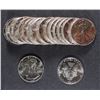 Image 1 : ORIGINAL ROLL OF 1987 AMERICAN SILVER EAGLES IN ORIGINAL ORANGE TUBE SUPERB GEMS