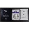 Image 1 : 2013-W AMERICAN SILVER EAGLE - BURNISHED ICGA PERFECT GEM BU