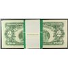 Image 2 : 100 - 1963 $2.00 U.S. NOTES RED SEALS ALL CRISP GEM UNC WITH CONSECUTIVE