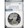 Image 1 : 1997-P AMERICAN SILVER EAGLE PCI GRADED PERFECT PROOF DCAM