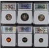 Image 2 : 1981-S 6-PIECE PROOF SET ALL RNG PROOF-70 DCAM  RARE!