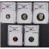 Image 1 : 1983-S 5-PIECE PROOF SET ALL RNG PROOF-70 DCAM   RARE