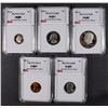 Image 1 : 1984-S 5-PIECE PROOF SET ALL RNG PROOF-70 DCAM   RARE