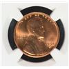 Image 2 : 1954-S LINCOLN CENT, NGC MS-66 RED