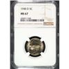 Image 1 : 1948-D JEFFERSON NICKEL, NGC MS-67 NGC PRICE GUIDE=$250.00
