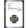 Image 1 : 1955-D JEFFERSON NICKEL, NGC MS-66  NGC PRICE GUIDE=$190.00