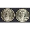 Image 1 : 1942 & 1943 WALKING LIBERTY HALF DOLLARS, CHOICE BU