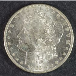 1885-O MORGAN SILVER DOLLAR, CHOICE BU