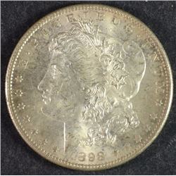 1898-O MORGAN SILVER DOLLAR, CHOICE BU  NICE TONING