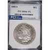 Image 1 : 1889-S MORGAN SILVER DOLLAR, PCI GEM  BU PL
