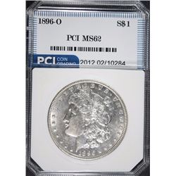 1896-O MORGAN SILVER DOLLAR, PCI CHOICE BU