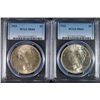 Image 1 : 1922 & 1923 PEACE SILVER DOLLARS, PCGS  MS-64