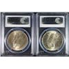 Image 2 : 1922 & 1923 PEACE SILVER DOLLARS, PCGS  MS-64