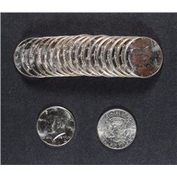 1964 KENNEDY HALF DOLLAR ROLL, ( 20 ) UNC COINS