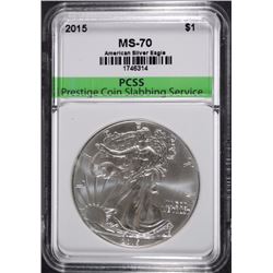 2015 AMERICAN SILVER EAGLE, PCSS PERFECT GEM BU