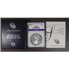 Image 1 : 2015-W AMERICAN SILVER EAGLE - BURNISHED ICGA PERFECT GEM BU