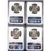 Image 2 : (4) 1985-D KENNEDY HALF DOLLARS NGC MS66