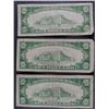 Image 2 : ( 3 ) 1934 $10.00 BLUE SEAL SILVER CERTIFICATES