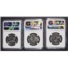 Image 2 : 1965, 1966 & 1967 SMS  KENNEDY HALF DOLLARS, NGC MS-66