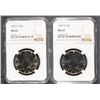 Image 1 : ( 2 ) NGC GRADED 1987-D KENNEDY HALF DOLLARS: ( 1 ) MS-66 & ( 1 ) MS-67