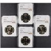 Image 1 : ( 4 ) 1993-P KENNEDY HALF DOLLARS, NGC MS-66