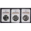 Image 1 : ( 3 ) 1968-D KENNEDY HALF DOLLARS, NGC MS-65  BETTER DATE