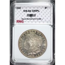 1898 MORGAN DOLLAR RNG GRADED CH BU DMPL
