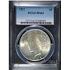 Image 1 : 1922 PEACE SILVER DOLLAR, PCGS MS-64