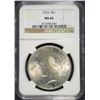 Image 1 : 1923 PEACE SILVER DOLLAR, NGC MS-66 TOUGH IN THIS GRADE