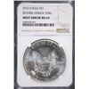 Image 1 : 2012 AMERICAN SILVER EAGLE ( ERROR )  REVERSE STRUCK THROUGH, NGC MS-69  RARE!!