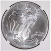 Image 2 : 2012 AMERICAN SILVER EAGLE ( ERROR )  REVERSE STRUCK THROUGH, NGC MS-69  RARE!!