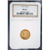 Image 1 : 1915 $2.50 GOLD INDIAN, NGC MS-62   SCARCE!