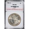Image 1 : 1881-S MORGAN SILVER DOLLAR, CCGS GEM BU+  NICE!