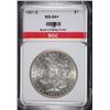 Image 1 : 1891-S MORGAN DOLLAR BGC GRADED CH BU+ SEMI-KEY