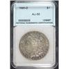 Image 1 : 1895-O MORGAN SILVER DOLLAR, NNC GRADED AU  KEY COIN!