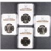 Image 1 : ( 4 ) 1987-D KENNEDY HALF DOLLARS, NGC MS-66