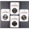 Image 1 : 1992, 1996 & ( 2 ) 1996-D KENNEDY HALF DOLLARS, NGC MS-66
