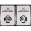 Image 1 : (2) 1958 WASHINGTON QUARTERS NGC MS66