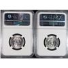 Image 2 : (2) 1958 WASHINGTON QUARTERS NGC MS66