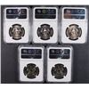 Image 2 : 5-NGC MS-66 KENNEDY HALF DOLLARS 2-1986-P & 3-1987-P