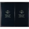 Image 1 : ( 2 ) 1990 EISENHOWER PROOF COMMEMORATIVE SILVER DOLLARS IN ORIG BOXES/COA