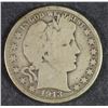 Image 1 : 1913 BARBER HALF DOLLAR, GOOD  KEY DATE