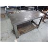 Image 1 : Heavy Duty Steel 2 Shelf Work Table on Casters